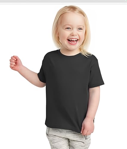 Image of Kids Premium Pure Cotton biowash t-Shirt | Super Soft Anti-Pilling & Breathable Kids Wear Round Neck Half Sleeves Multi-Color Soft Summer Tees for Girls Pack of 1