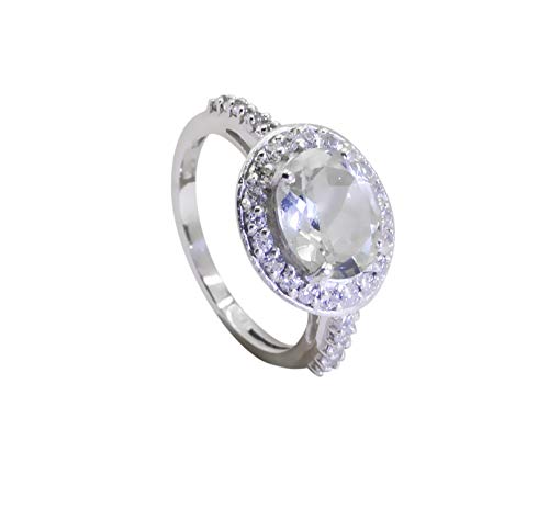 Bague améthyste verte en argent massif 925 cadeau idéal RIYO