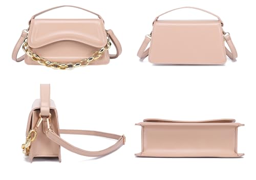 Image of Cute Purse for Women trendy，Small Crossbody Bag Girls Top Handle Clutch Handbag Khaki