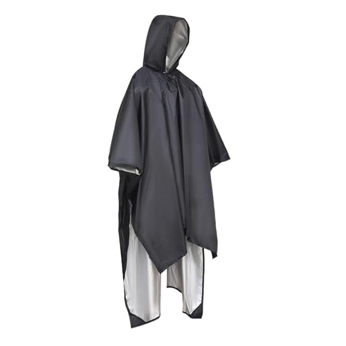 LIXSAZSE Poncho de pluie léger et imperméable pour adultes, hommes et femmes (unisexe), indispensable pour les aventures en montagne et en plein air, Noir – vue 7