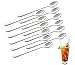 CHESEY Long Handle Ice Tea Spoons Set of 12 Stainless Steel for Ice Cream, Tea, Coffee, or Dessert, 7 and 1/2 inches