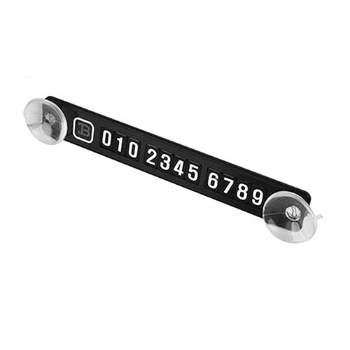 LeosHi Temporary Car Parking Card Telephone Number Card Notification Night Light Sucker Plate Car Styling Phone Number Card