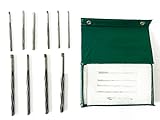 HSS Fixed Valve Stem Guide Reamers Spiral set of 10 pieces (4mm to 10mm)