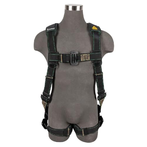 Safewaze 020-1294 Arc Flash Full Body Harness: DE 1D, DE MB Chest/Legs (XL)