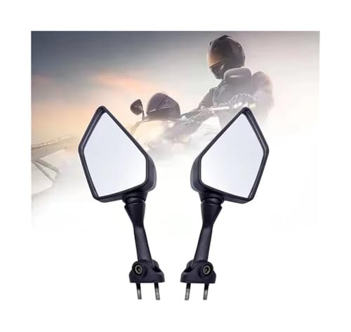 Espejos Ninja 250R EX250 manillar retrovisor moto calavera 8mm 10mm cromados 3