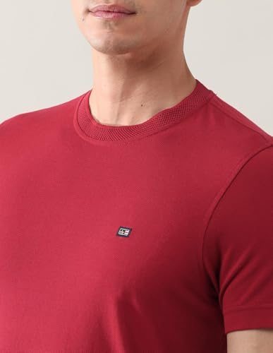 Image of Arrow Sport Men's Pure Cotton Solid T-Shirt