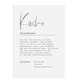 Nastami Sprüche Poster für die Küche Wandbild (Küche Definition, DIN A4)