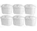 Produktbild 6-Pack Wasserfilter Kartuschen kompatibel BRITA MAXTRA & MAXTRA Plus Marella Mavea Anna Duomax Aluna Cool Navelia Elemaris Optimax Fjord BWT Bosch Tassimo Filtrino Cloer PearlCo