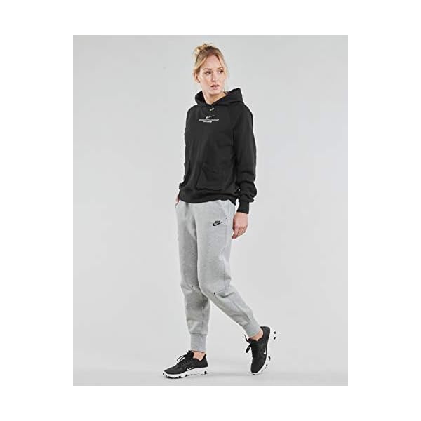Nike-Sportswear-Tech-Fleece-Womens-Pants-Cw4292-063 Nike Sportswear Tech Fleece Pants Dark Grey Heather/Black SM