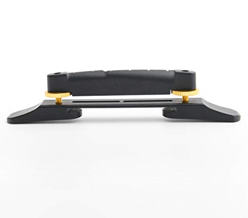 PS-7551-G0, Archtop Jazz Bridge, Standard Profile with Gold Screw Finish