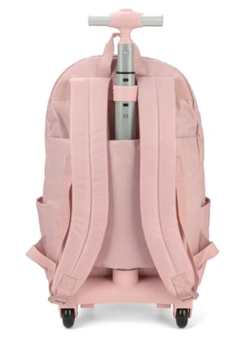 Mochila de Rodinhas Infantil Bar bie Rose MC46822BB - Luxcel