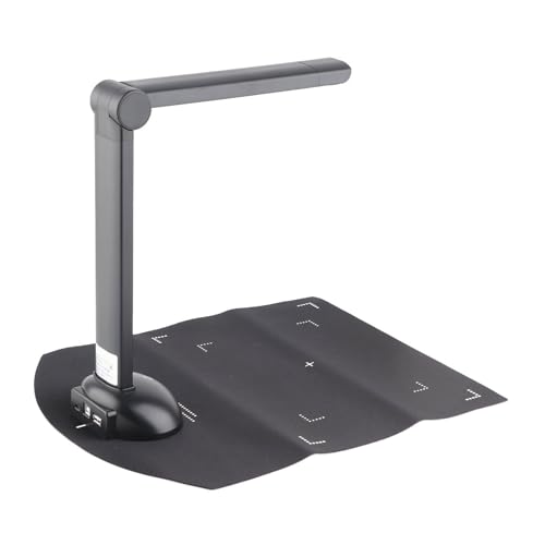 Vroomoto Kamera Dokumentacyjna Przenośny Skaner Książek USB 5MP 2592x1944 OCR Automatyczna Korekta Skanowanie Wsadowe Projekcja w Czasie Rzeczywistym Światło LED do Nauczania w Szkole