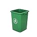 Pojemniki Na Odpady Kuchenne, Kwadratowe śmieci Can Trash Bin 60l Lidless Garbage Recycling Bins Akcesoria łazienkowe Pasuje Na Biurko, Kuchnia, Dom, Biura(Size:60L,Color:Zielony)