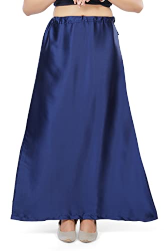 Image of Madhu Fashion Women's Satin Saree Petticoat Saree Underskirt