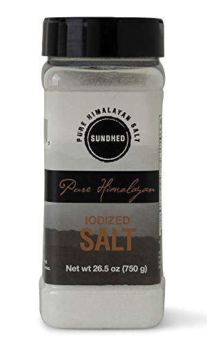 Sundhed Natural White Rock Salt (Fine) In Refill | 750 Grams (26.45 Oz) | Gourmet Seasoning Salt | Real And Natural Iodized Table Salt | Keto Friendly And Kosher Certified No Additives #TOP6