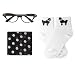 Hip Hop 50's Shop Kids 3 Piece Accessory Set (Black Polka Dot, Child)
