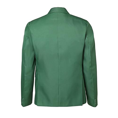 Mens Green Casual Slim Fit Coat 2 Button Blazer Business Sport Coat3