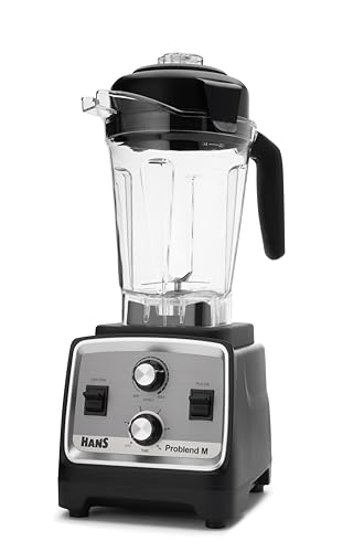 HANS Problend-M® 2500 Watts Commercial Blender, Big 3 Liter Low-Profile Jar, Heavy Duty Professional Machine, Speed & Timer control with Pulse Functions, High Power & Speed Blender, 100% Copper Motor