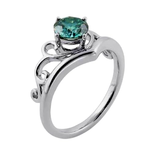 Bague émeraude et moissanite en argent 925 massif au raffinement intemporel pour femme