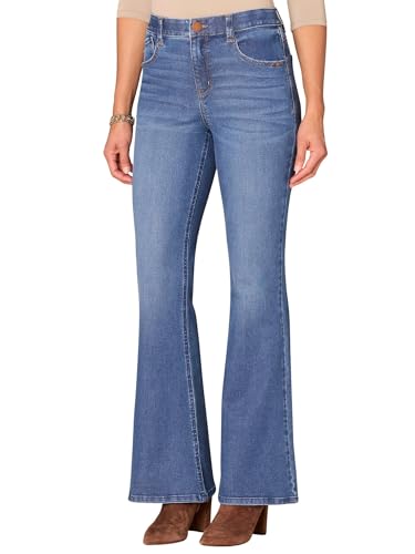 Democracy Women's Ab Solution High Rise Out There Flare Jeans2