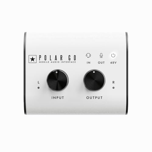 Blackstar �u���b�N�X�^�[ �|�[�^�u���E�I�[�f�B�I�C���^�[�t�F�C�X POLAR GO �����X�e���I�}�C�N/USB-C���d & �o�b�e���[�쓮/�R���{XLR/?�C���`���́i�}�C�N�^���C���^�y��Ή��j