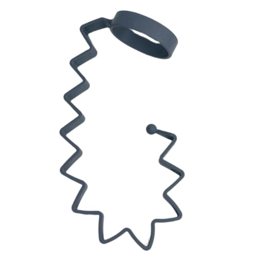 Image of Busy Baby Bottle Bungee - Sippy Cup Strap - Keeps Bottles and Sippy Cups Off The Floor - Food Grade Silicone - Dishwasher Safe (Pewter)