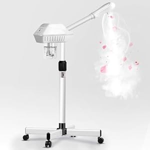 Chetunju Professional Facial Steamer for Ozone Humidifier Atomizer, Face Steamer Clean Skin Firming Pores and Moisturizing Suitable for a Beauty, Spa, at Home
