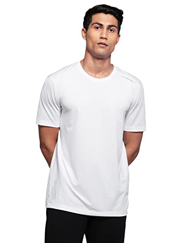 Image of Jockey MV37 Men Recycled Microfiber Elastane Stretch Fabric Round Neck Half Sleeve Breathable Mesh Active Wear T-Shirt