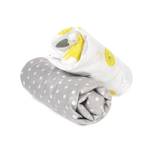 FlyIdeas Next to Me Beistellbett Spannbettlaken 2 Teile Set 83x50 cm | Perfekt fur Das Beistellbetten Chicco Next2me, IORA, Kinderkraft UNO Reine Baumwolle Oeko-TEX Zertif Made in EU