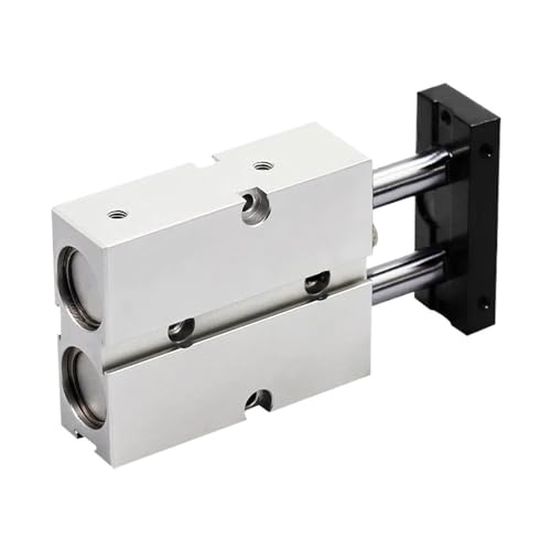 Cilindro neumático de aleación de aluminio con doble varilla de carrera pequeña 2