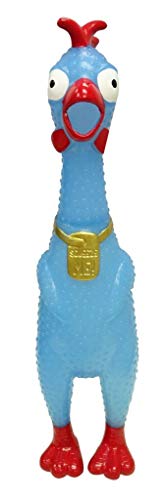 Animolds Squeeze Me Rubber Chicken Toy | Screaming Rubber Chickens For Kids | Novelty Squeaky Toy Chicken (Glow In The Dark 4 Pack) #TOP4