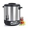 Stérilisateur De Bocaux Électrique Cuve Inox Avec Écran Lcd Robinet Et Minuteur 31l 2000w - STERI PRO INOX XL LCD
