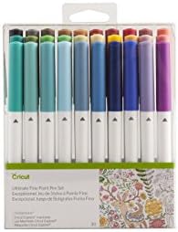 Cricut Ultimate Fine Point Pen Set, 0.4mm Fine Tip Pens to Write, Draw & Color, Create Personalized Cards & Invites, Use with Cricut Maker and Explore Cutting Machines, 30 Assorted Colored Pens