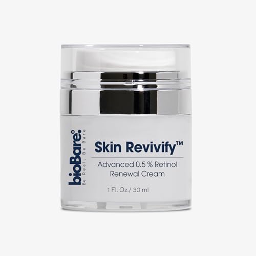 Skin Revivify Advanced 0.5% Retinol Renewal Cream Anti Aging Face Moisturizer for Wrinkles, Fine Lines, Texture & Firming with Hyaluronic Acid, Aloe, Chamomile & Botanical Oils