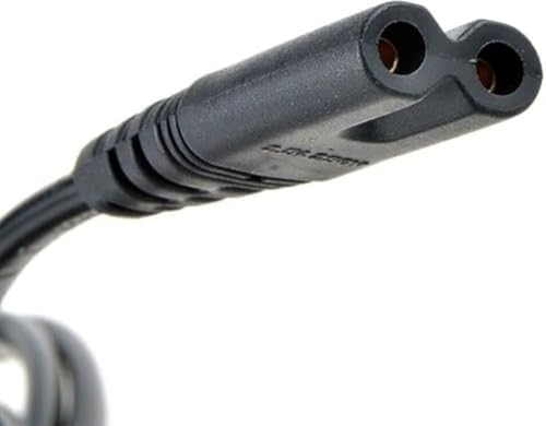 2 Prong AC Power Cord for Aepuosem A10 4K Support Native 1080P Touch Screen Projector Mini Outdoor Movie Projector Charging Cable Charger Power Supply 110V-240V image 3