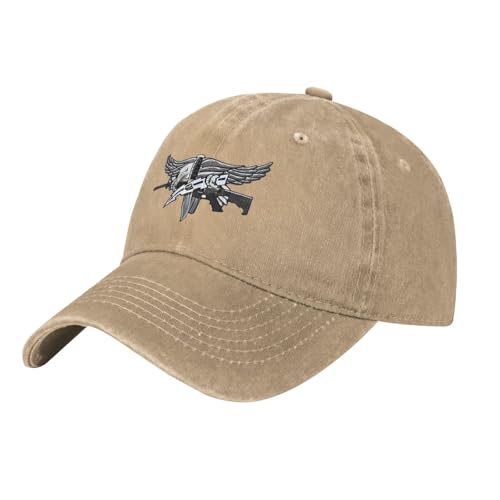 TRKEJUWLW Swat Operator Baseball Cap Adjustable Unconstructed Washed Dad Trucker Hat for Men Women Natural