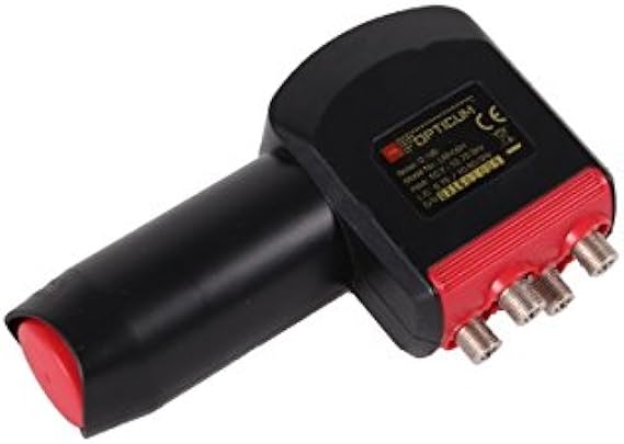 Opticum Red rocket quattro 10 7-12 75ghz nero rosso convertitori abbassatore frequenza low noise block lnb Opticum Red rocket quattro 10 7-12 75ghz nero rosso convertitori abbassatore frequenza low noise block lnb