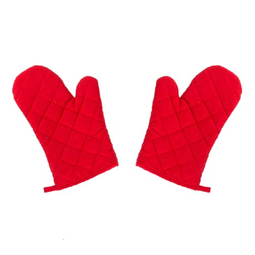 2 guantes de horno, resistentes al calor, guantes de cocina para hornear con lazo para colgar,...