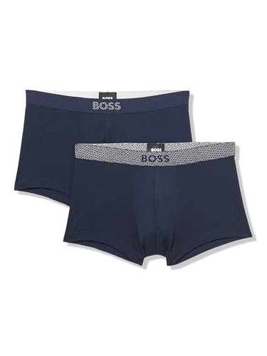 BOSS Men's Two Pack Metallic Effect Jersey Cotton Trunk