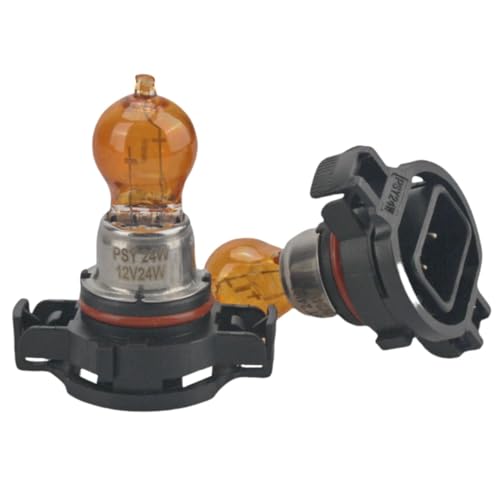 Piumeif (2 Pack) PSY24W Front Turn Signal Light Bulb 12V 24W fits for New Passat Magotan Golf 6 / GTI Regal GL8 First Land Excelle GT/XT - Replace PSY24W 12188NAC1 12188NA 12188 NA