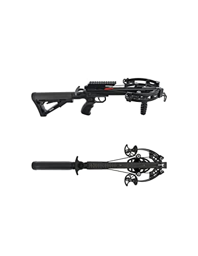 125lbs Mini Striker Compound Self Cocking Hunting Pistol Crossbow, 330 FPS with BUTTSTOCK - Thumbnail 5