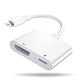 HDMI Adapter für Phone Pad, 1080P Digitaler AV Adapter, Lighting HDMI Kabel für TV/Monitor/Projektor, i-Pad TV Funktioniert mit OS System Phone/Pad/Pod Touch, 10s Verbindung, brauchen Kraft