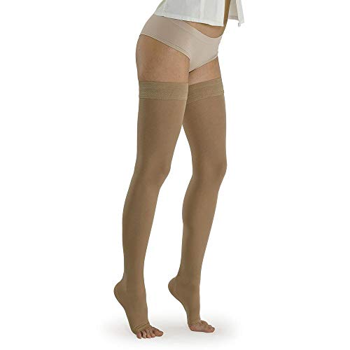 Chaussettes élastiques Solidea Marilyn Ccl.1 Plus noir ML à bout ouvert