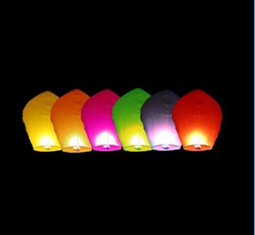10 ECO White Assorted Shapes Sky Lanterns - View #9