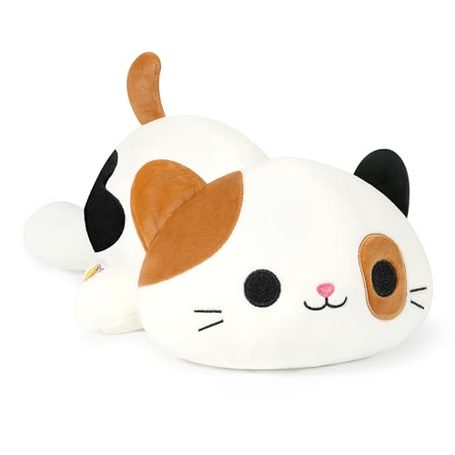 Image of Onsoyours Original Calico Cat Plush Kitty Plushies Toy Kitten Stuffed Animal Soft Pillow Kawaii Little Ultrasoft Plushie Gift for Kids(Calico Cat, 9 inch)