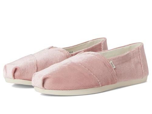 Espadrilles pour femme TOMS Alpargata, velours rose vintage premium de taille 35.5