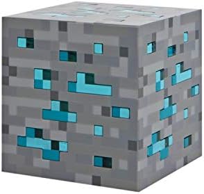 ThinkGeek Minecraft Light-Up Blue Stone Diamond Ore - Sure to Keep Pigmen Away