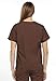 Cherokee Women's V Neck Scrubs Shirt, Chocolate, XX-Large