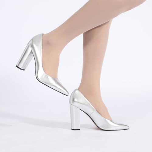 Image of Unisex High Heels for Men and Women 4.7 Inch Chunky Block Heels