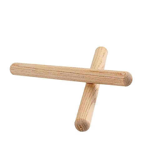 1 par de baquetas de madera, instrumentos de percusión, juego musical para niños, principiantes, baquetas de madera de haya